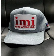 IMI IRVING MATERIALS INC. SNAPBACK WINTER TRUCKER CAP HAT MADE IN USA Vintage  eb-38654217